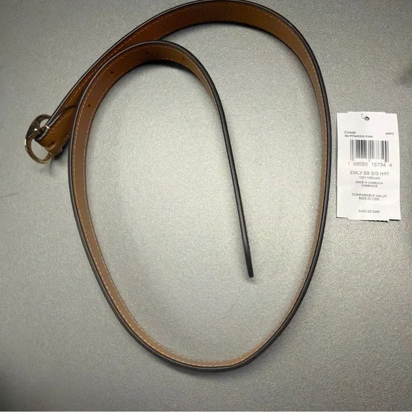 Coach Emily Shoulder Bag Signature Canvas Powder Pink CDW86 Floral Charm NWT - Picture 9 of 9